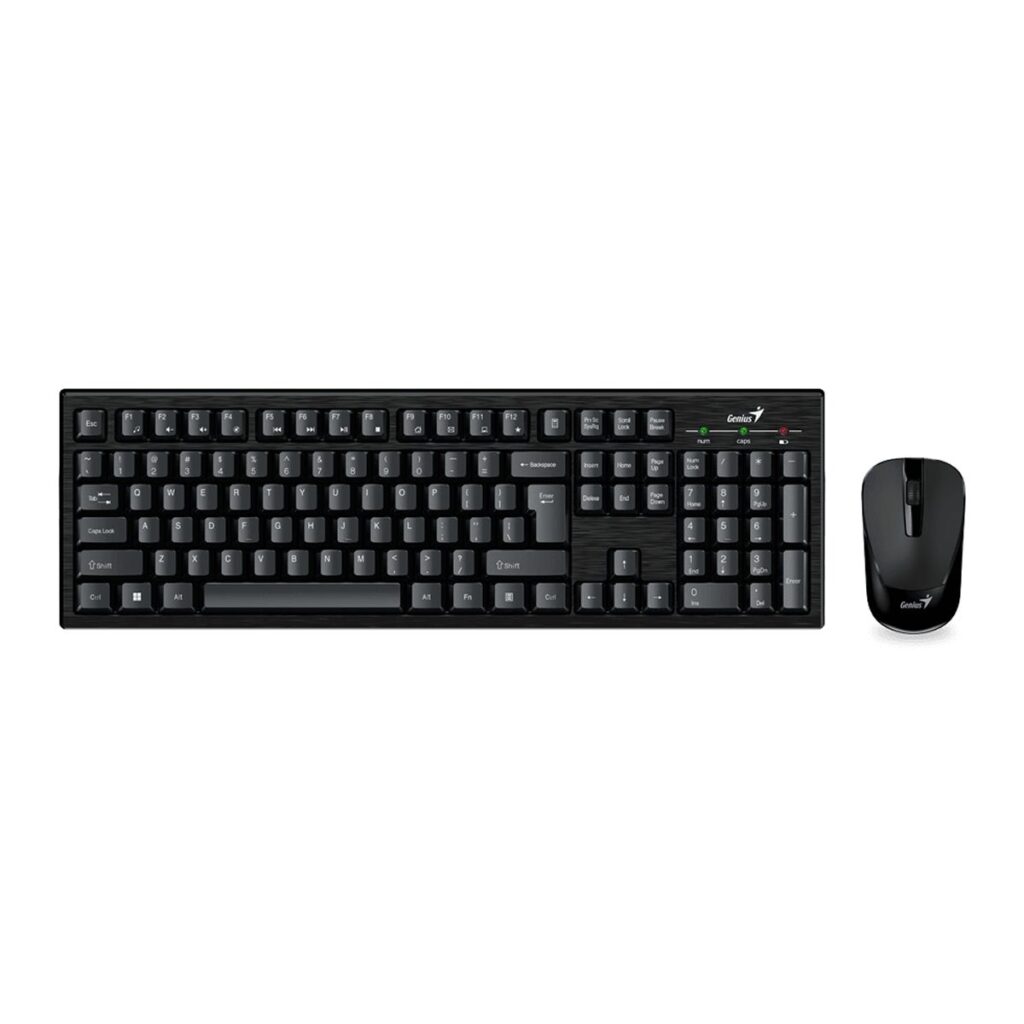 Combo Teclado Y Mouse Inalambrico Genius Km Wireless Black