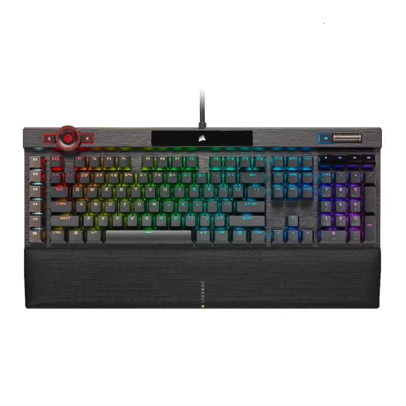 TECLADO CORSAIR K100 RGB MECANICO SWITCH CORSAIR OPX BLACK (1942)