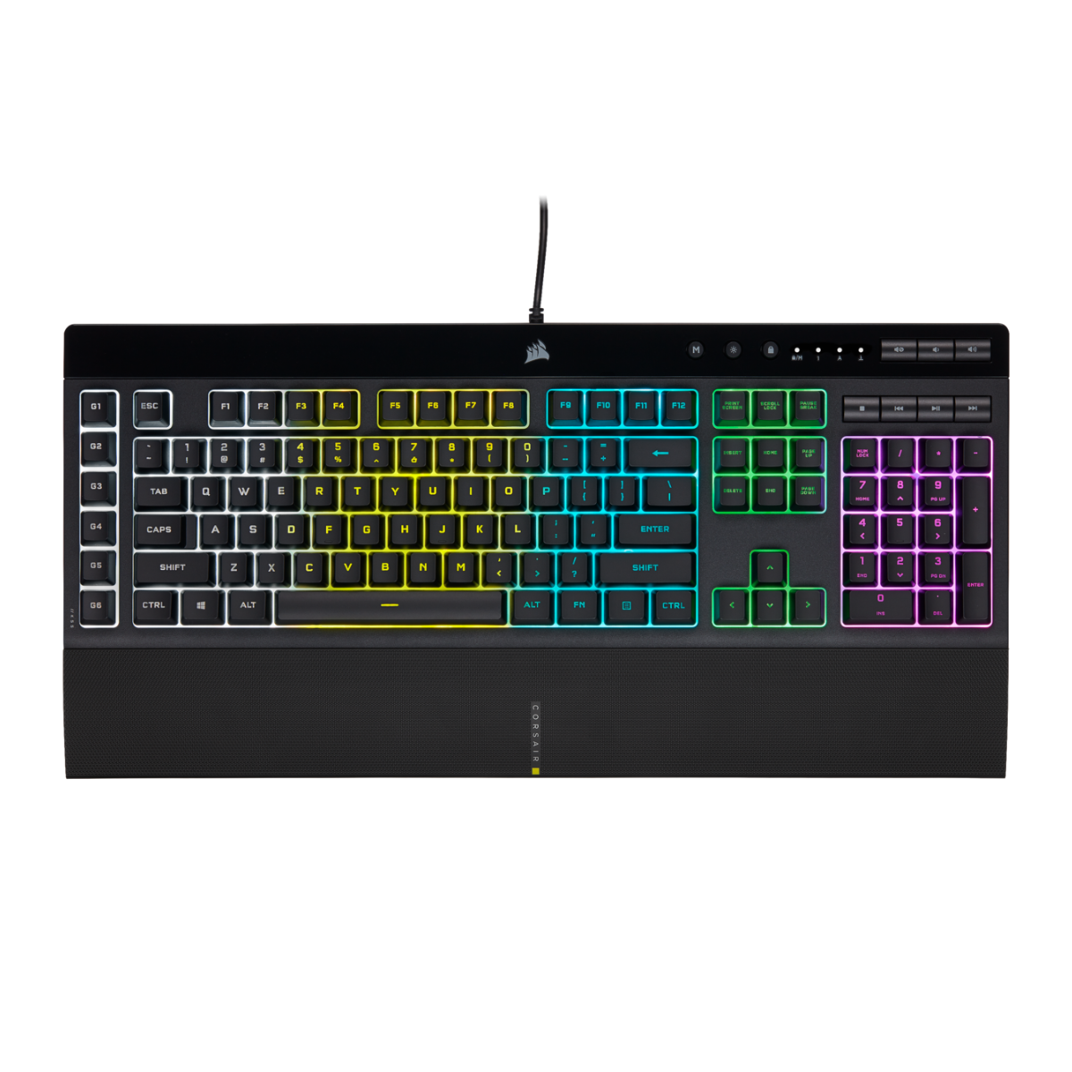 TECLADO CORSAIR K55 RGB PRO GAMING MACRO KEY (1835)