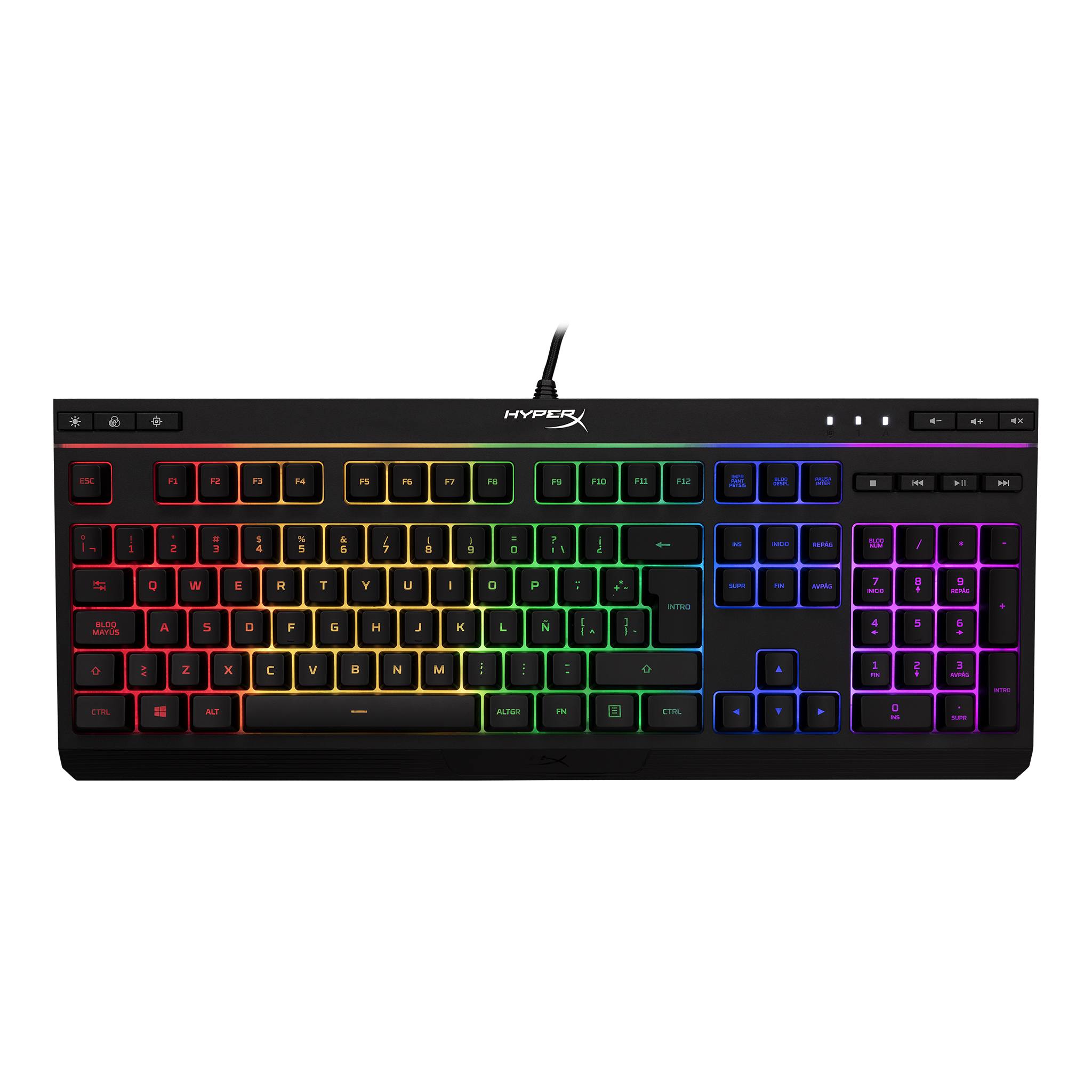 TECLADO HYPERX ALLOY CORE RGB HX-KB5ME2-LA (6696)