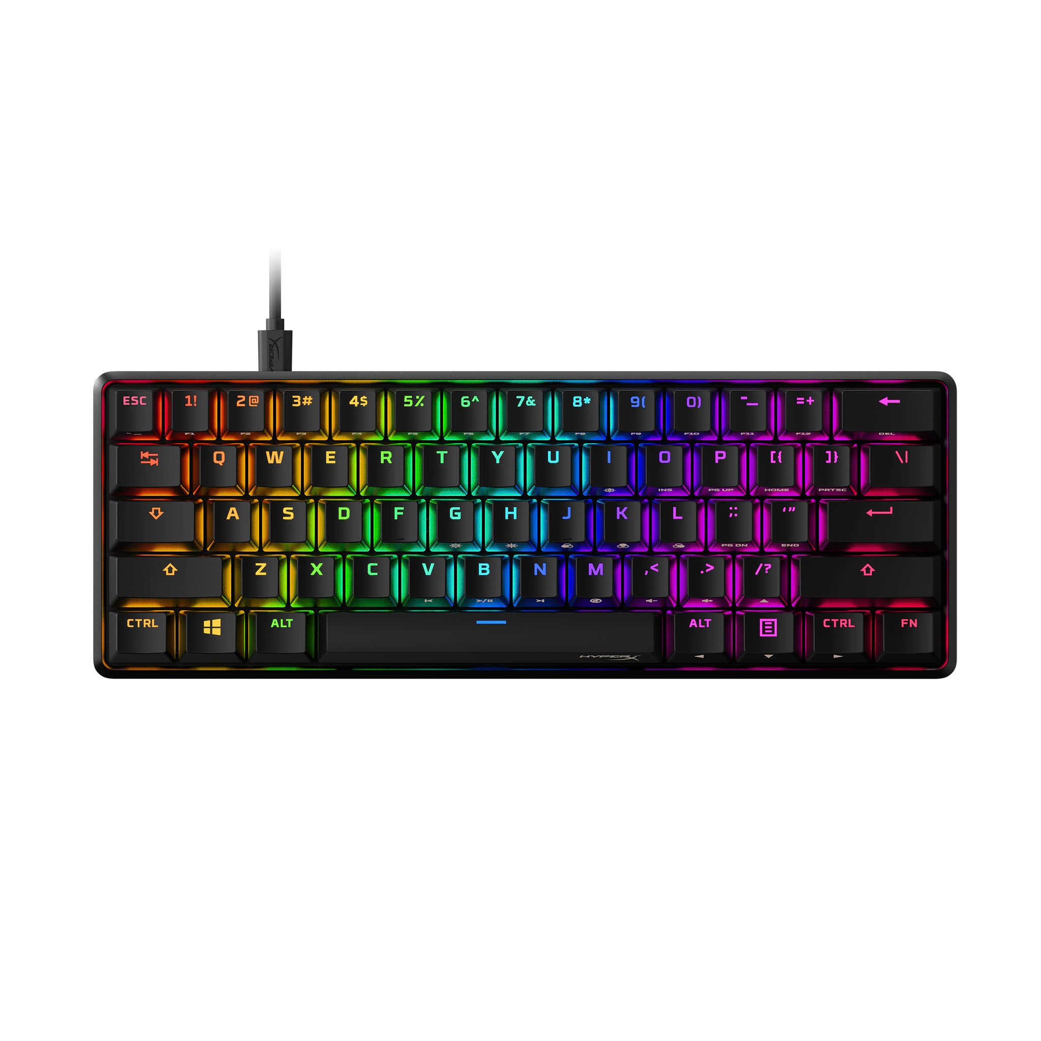 TECLADO HYPERX ALLOY ORIGINS 60 SWITCH HYPERX HKBO1S-RB-US/G (8948)