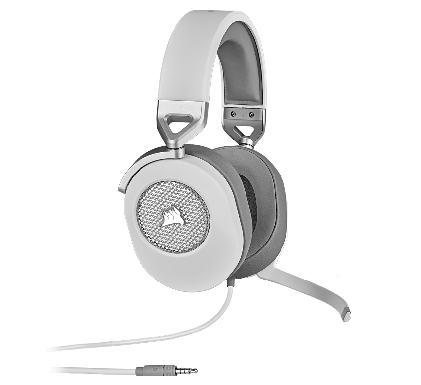 AURICULAR CORSAIR HS65 GAMING SURROUND 7.1 WHITE (3838)