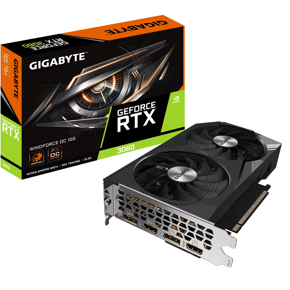 VGA GIGABYTE GEFORCE RTX 3060 WINDFORCE OC 12G (2862)