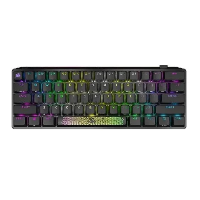 TECLADO CORSAIR K70 PRO MINI WIRELESS RGB 60 MECANICO CHERRY MX BLACK PBT