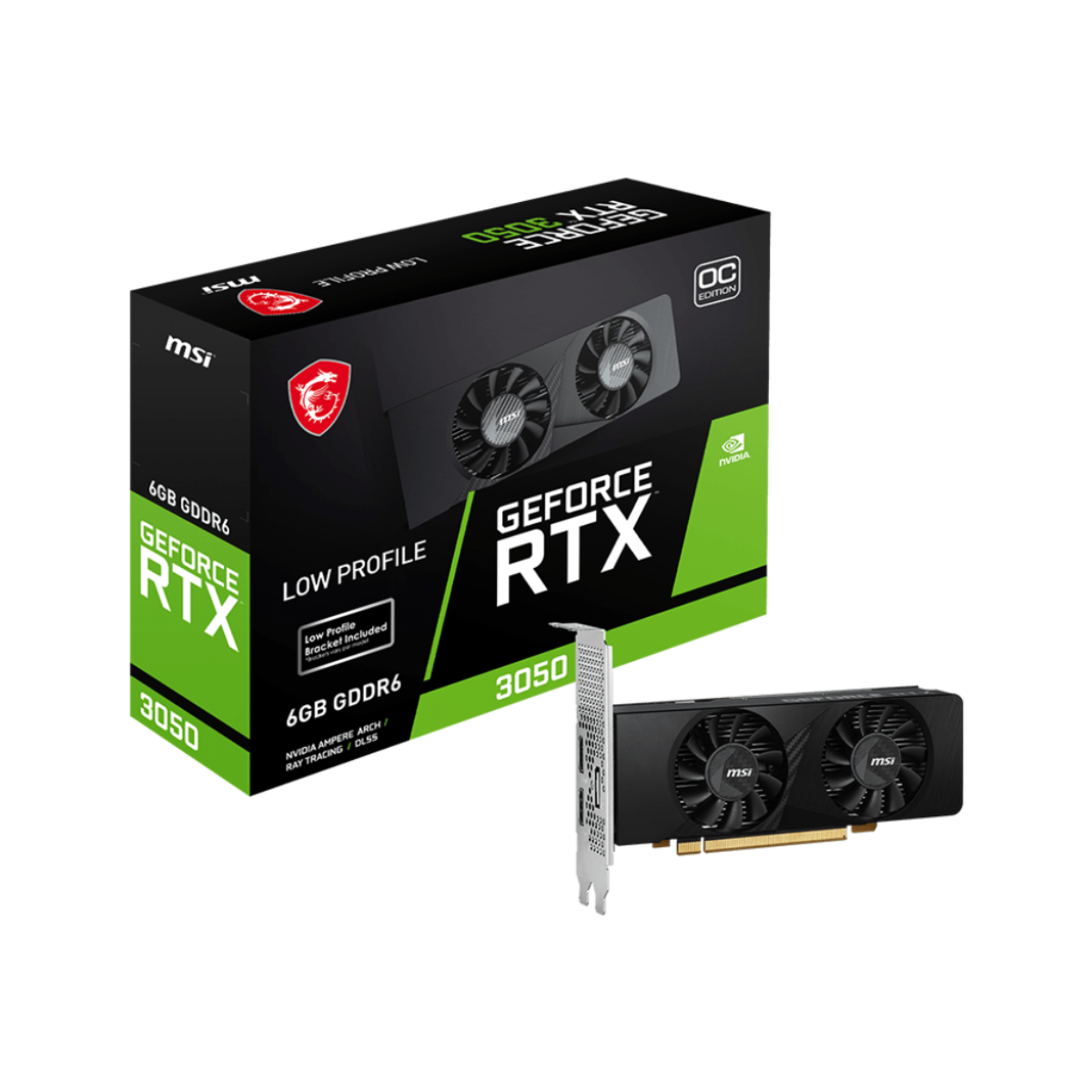 VGA MSI GEFORCE RTX 3050 LP 6G OC (6828)