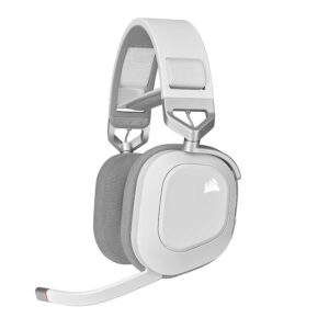Auricular Corsair HS80 RGB Wireless Spatial Audio White (5208)