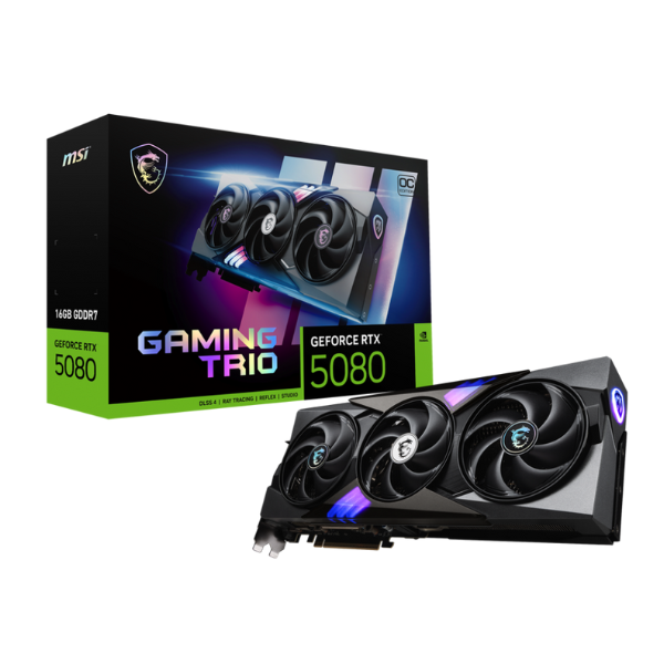VGA MSI GEFORCE RTX 5080 16G GAMING TRIO OC (2160)