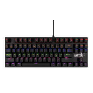 Teclado Gamer Raptor Fireclaw M87 Mecanico Retroiluminado Switch Red Outemu (2146)