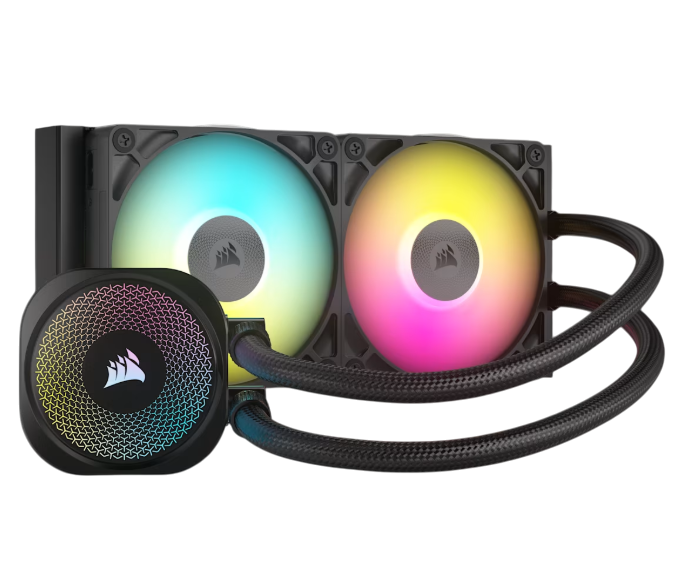 WATER COOLING CORSAIR ICUE LINK TITAN 240 RX RGB 2X CPU COOLER 240MM BLACK (5418)