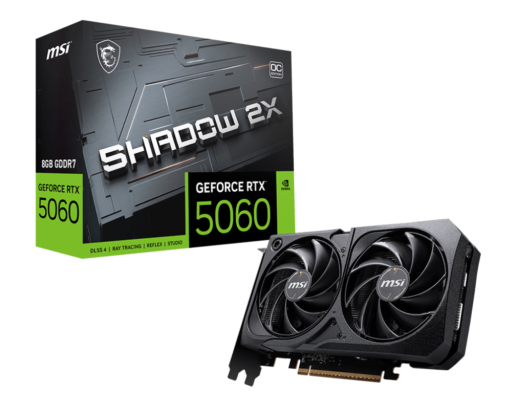 VGA MSI GEFORCE RTX 5060 8G SHADOW 2X OC (4234)