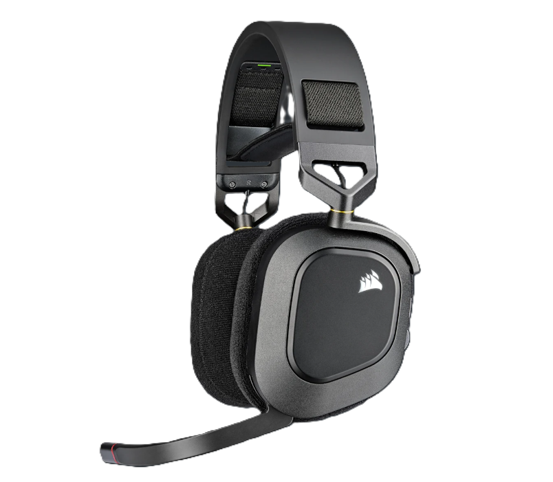 AURICULAR CORSAIR HS80 RGB WIRELESS SPATIAL AUDIO CARBON (5940)
