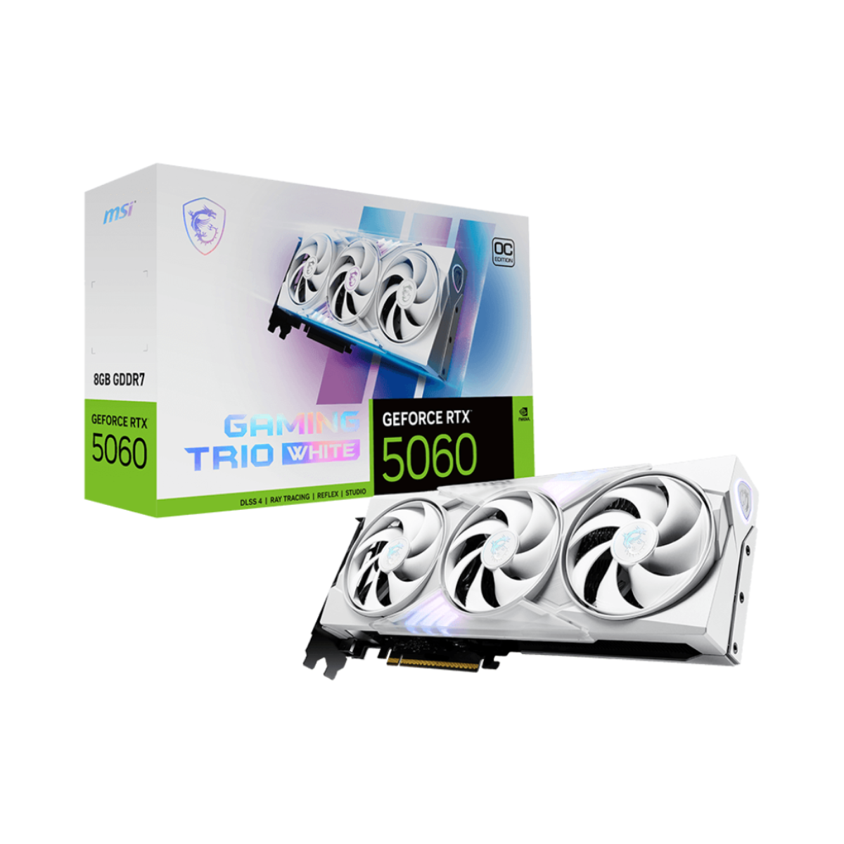 VGA MSI GEFORCE RTX 5060 8G GAMING TRIO OC WHITE (2582)