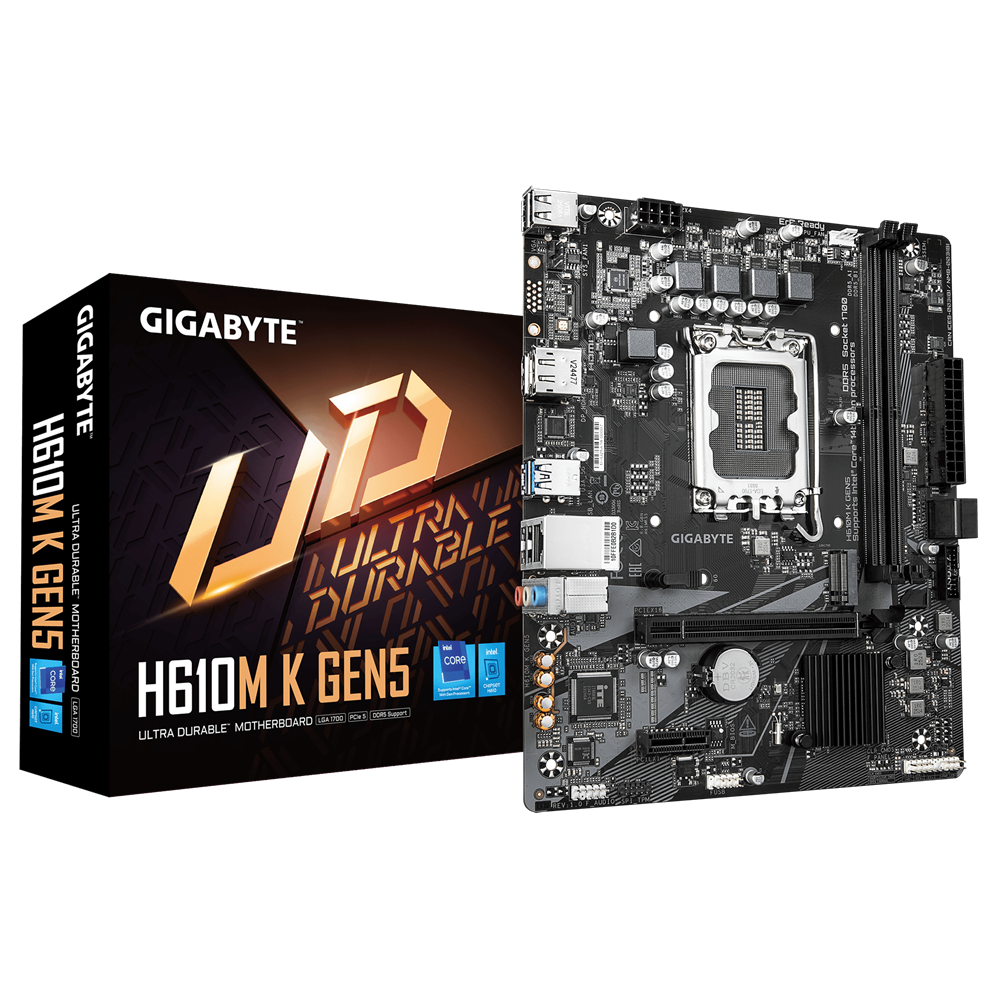 MOTHER GIGABYTE H610M K GEN5 DDR5 1700 (12VA/13VA/14VA GEN) (0149)