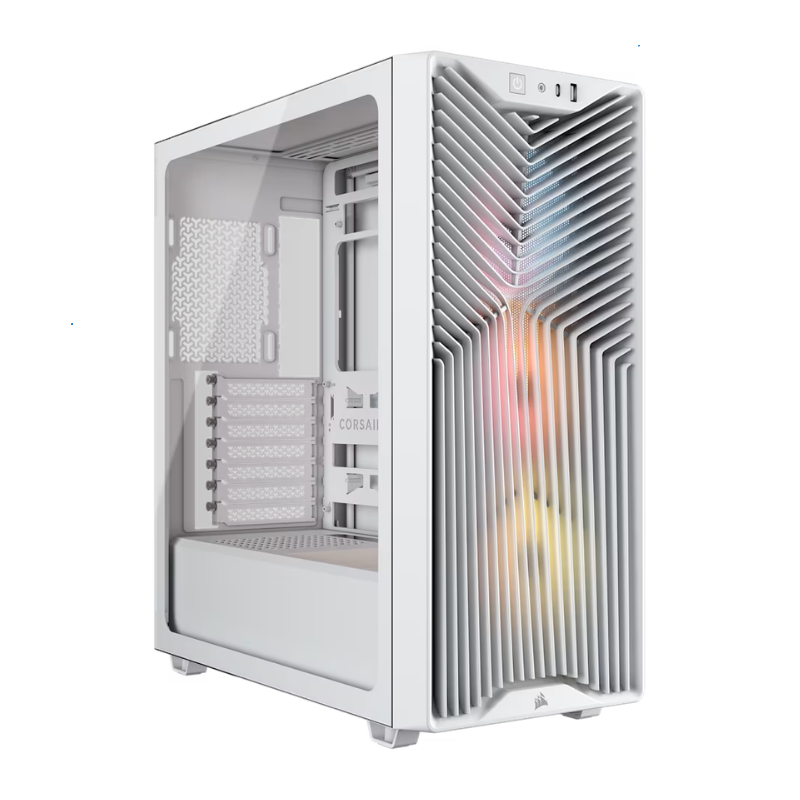 GABINETE CORSAIR 3200D RS ARGB MID-TOWER TG WHITE (9679)