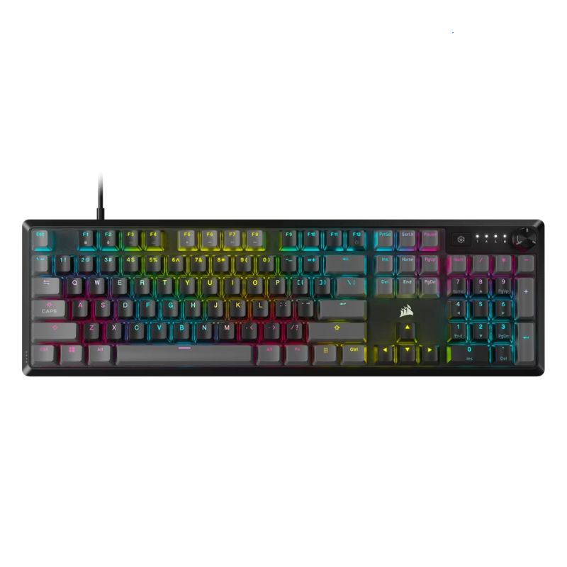 TECLADO CORSAIR K70 CORE RGB MECANICO MLX RED CARBON GRAY (6790)