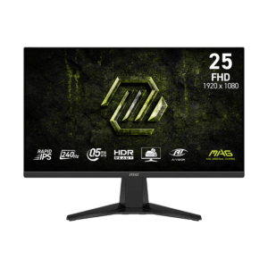 Monitor Gamer MSI 25" MAG 255F FHD Rapid IPS 240Hz 0.5ms Flat 2xHDMI + 1xDP (II) (5052)