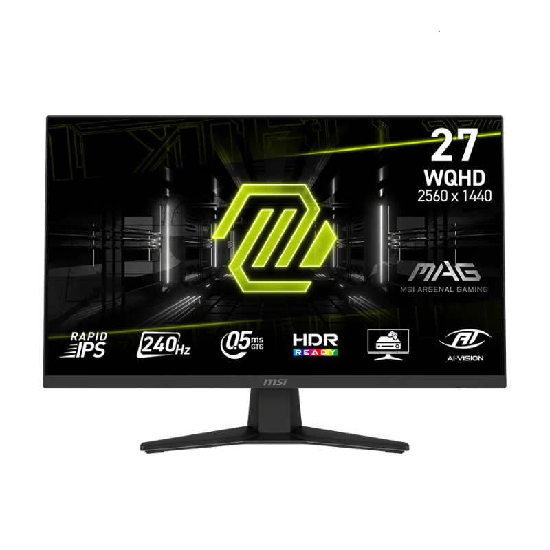MONITOR GAMER MSI 27" MAG 274QF QHD RAPID IPS 240HZ 0.5MS FLAT 2XHDMI + 1XDP (II) (1652)