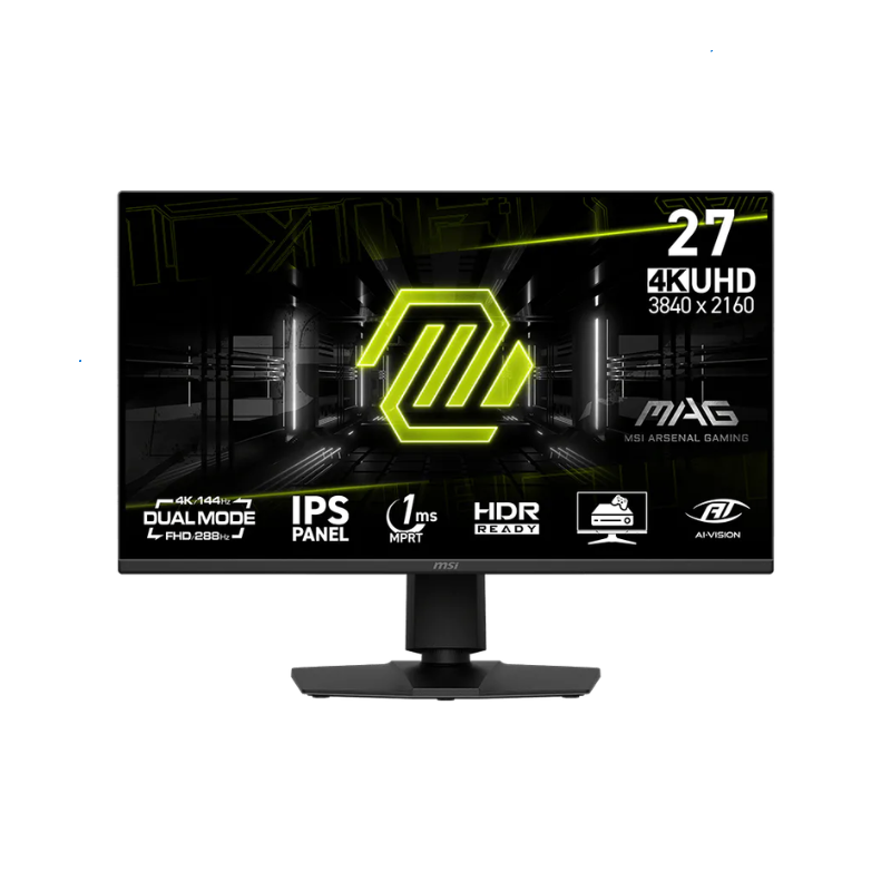 MONITOR GAMER MSI 27" MAG 275UPD UHD IPS 144HZ 1MS FLAT 2XHDMI + 1XDP PIVOTEABLE (II) (8198)
