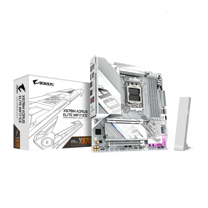 MOTHER GIGABYTE X870M A ELITE WF7 ICE DDR5 AM5 (SERIE 7000/8000/9000) (4704)