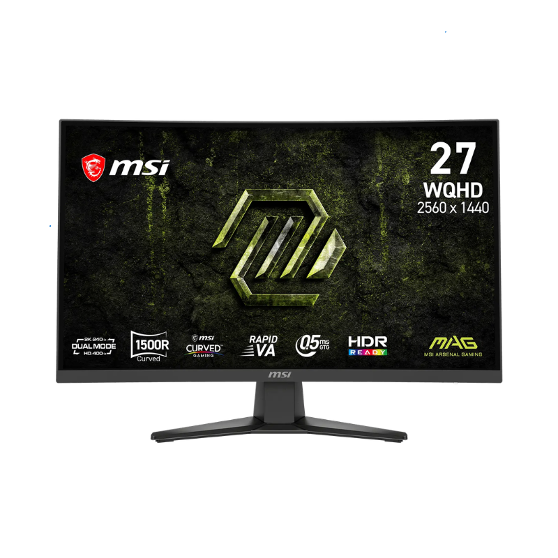 MONITOR GAMER MSI 27" MAG 275CQDF WQHD RAPID VA 240HZ 0.5MS CURVED 2XHDMI + 1XDP (II) (3015)