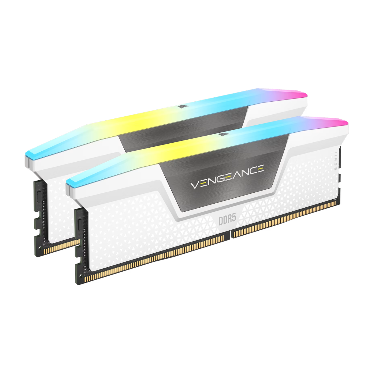 MEMORIA DDR5 CORSAIR 32GB (2X16GB) 6000 MHZ VENGEANCE RGB AMD EXPO &AMP; INTEL XMP WHITE CL38 (8618)