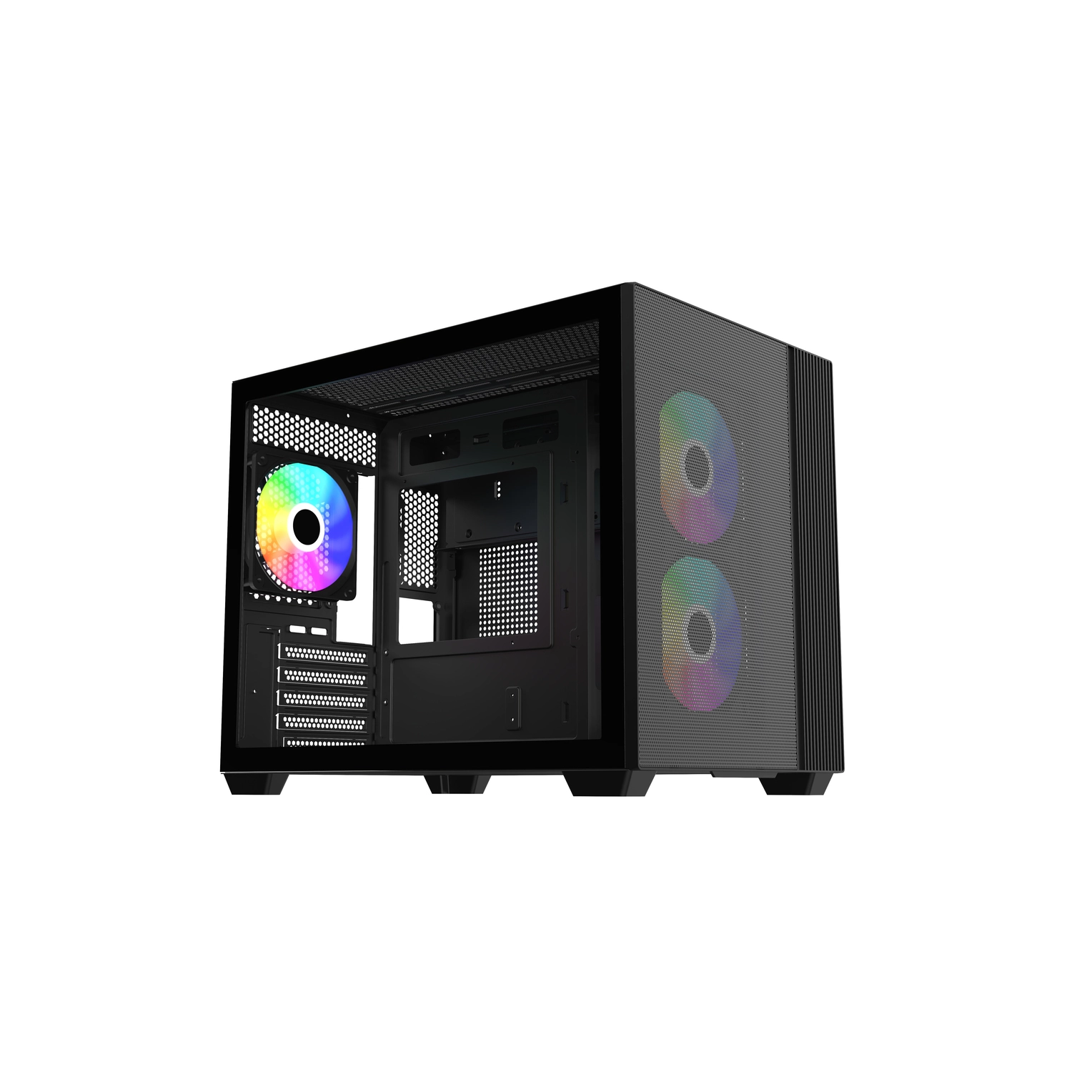GABINETE COOLER MASTER ELITE 461 BLACK 3 FANS ARGB