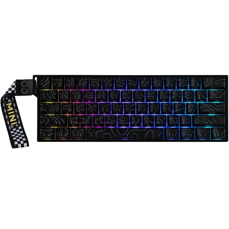 TECLADO MAGNETICO AULA MINI60 HE MAX BLACK CONTOUR RGB SW SPIRITCLOUD INGLES WIRELESS