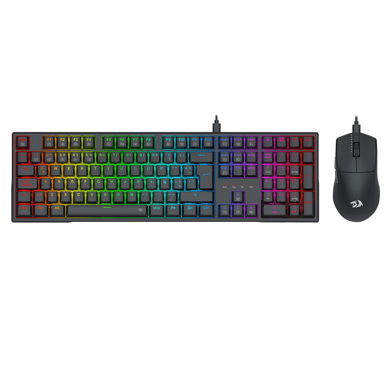 COMBO TECLADO Y MOUSE REDRAGON S146