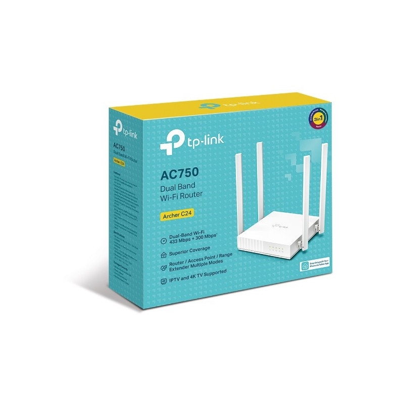 ARCHER C24 AC750 4 ANT AGILE CFG WIR D.BAND TP-LINK