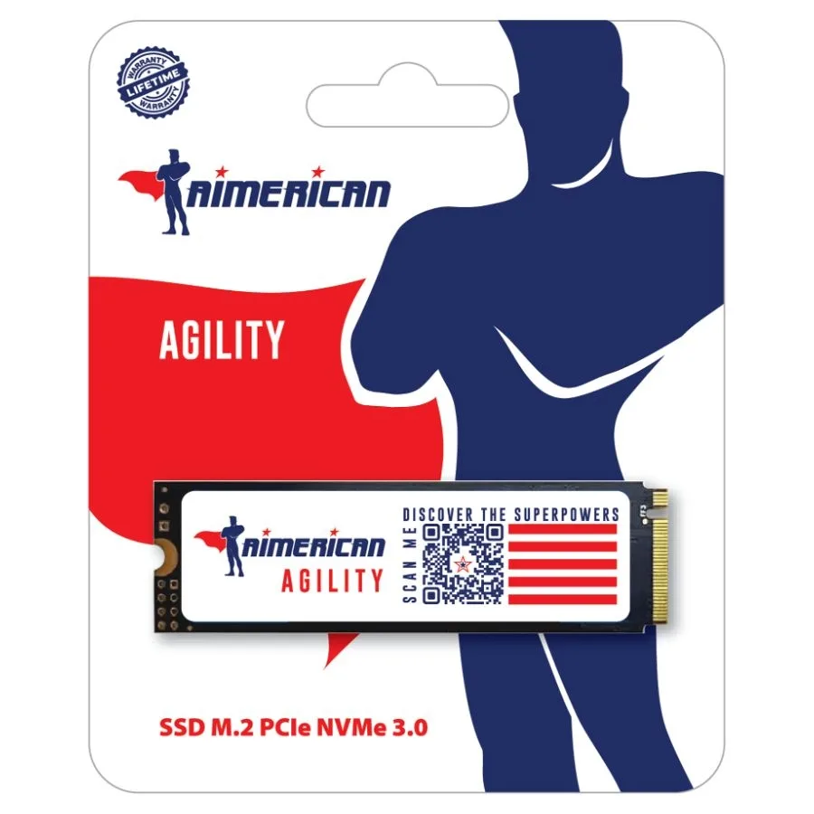 DISCO SSD AIMERICAN AGILITY M2 NVME 512GB PCIE 3.0