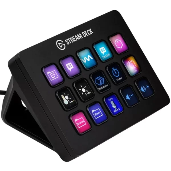 STREAM DECK MK.2 ELGATO 15 BOTONES LCD CUSTOMIZABLES NEGRO