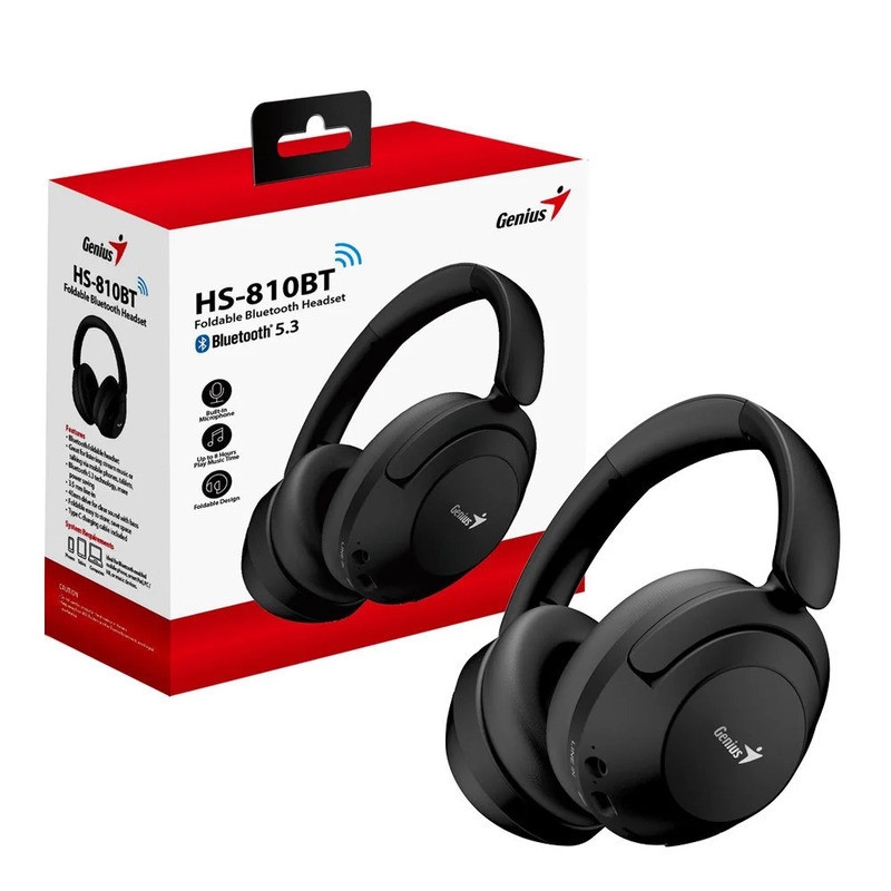Auricular Inalambrico Genius HS-810 BT Black