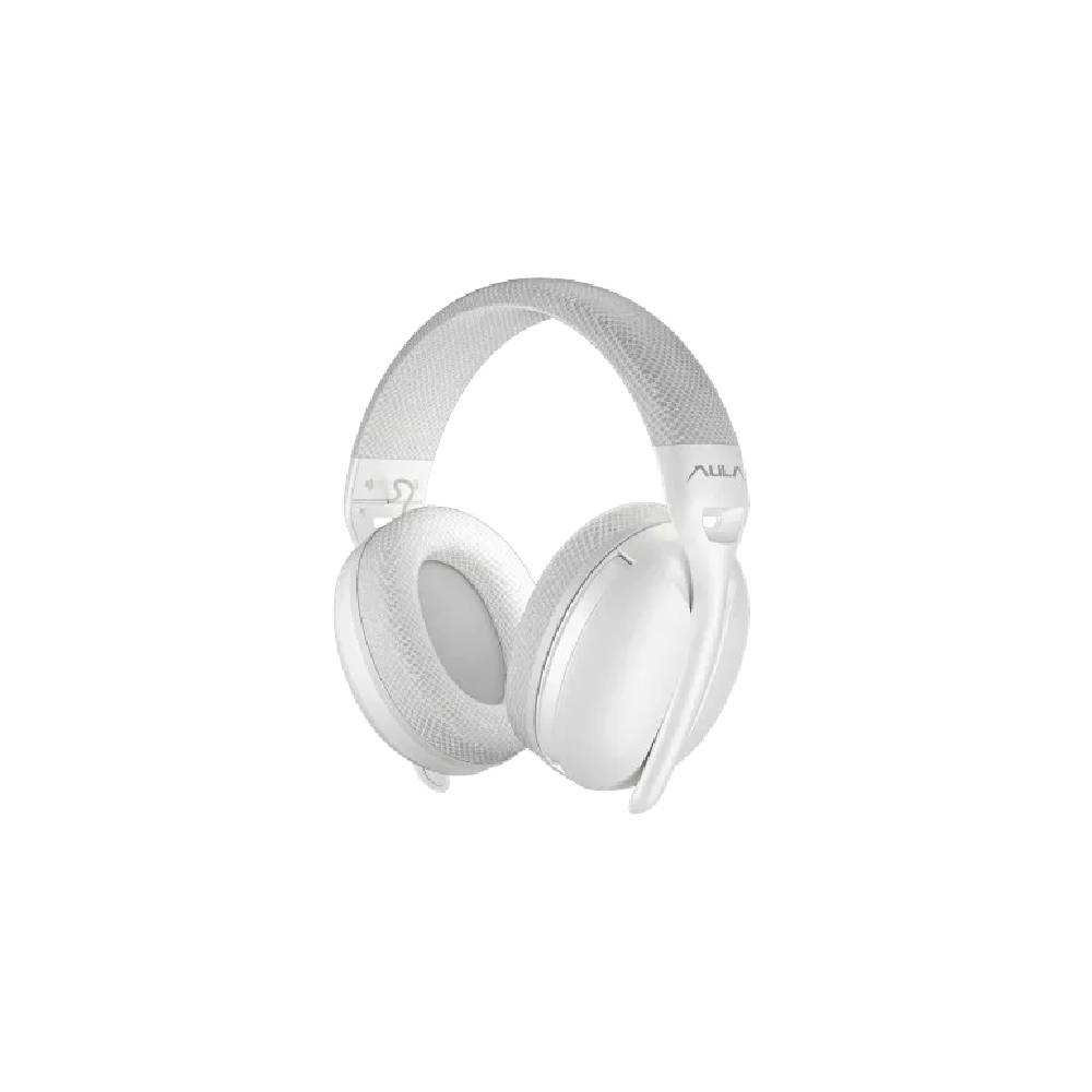AURICULAR AULA S6 WHITE WIRELESS LIGHTWEIGHT