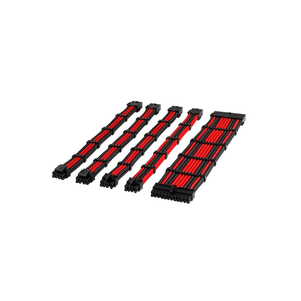CABLE EXTENSION TECWARE FLEX PLUS PSU BLACK/RED (TWAC-FLEXPL-BKRD)
