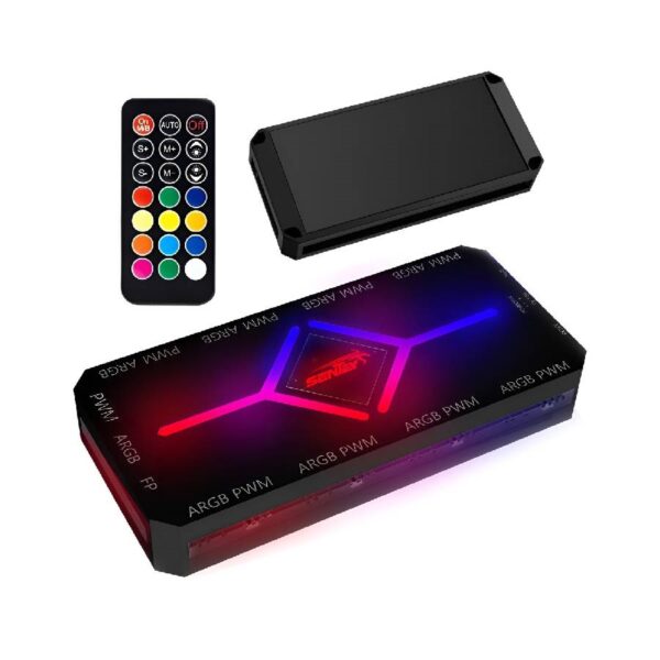 CONTROLADORA HUB SENTEY ARGB PWM HASTA 9 COOLERS CON CONTROL REMOTO