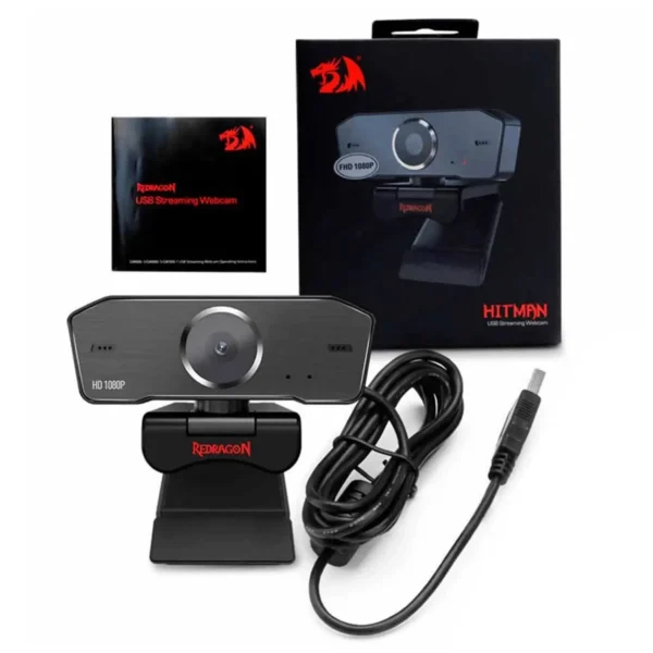 CAMARA WEB WEBCAM REDRAGON HITMAN GW800 1080P