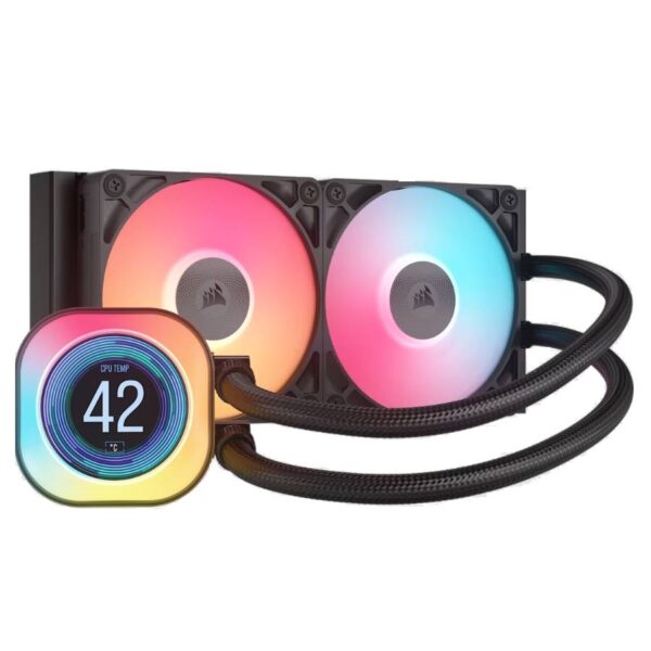 Water Cooling Corsair iCUE LINK TITAN 240 RX LCD 2x CPU Cooler 240mm Black
