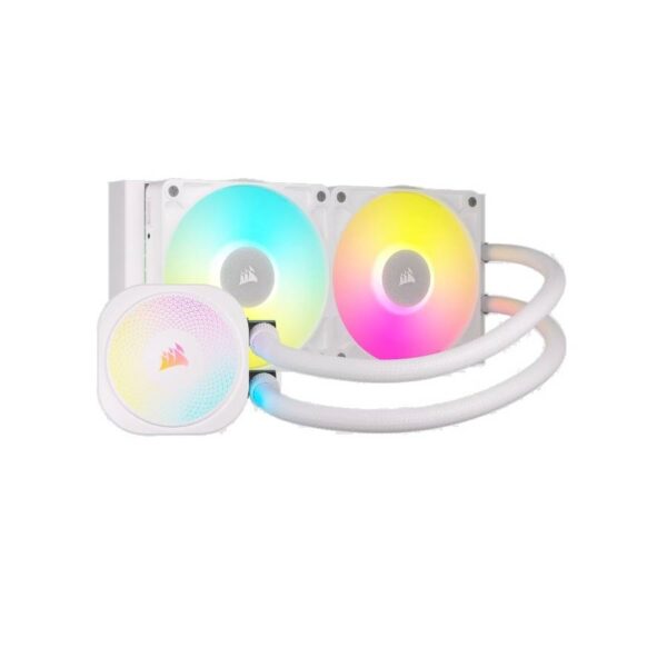 Water Cooling Corsair iCUE LINK TITAN 240 RX RGB 2x CPU Cooler 240mm White
