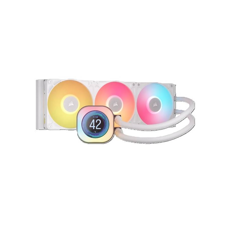 WATER COOLING CORSAIR ICUE LINK TITAN 360 RX LCD 3X CPU COOLER 360MM WHITE