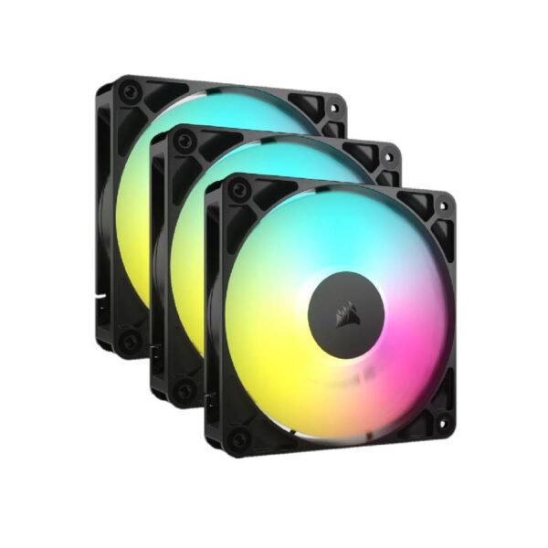 Fan Cooler Corsair RS120 ARGB 120mm Black Pack x3