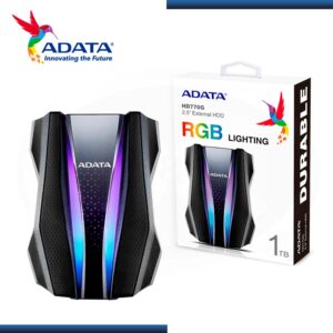 DISCO RIGIDO EXTERNO USB ADATA HD770G 1TB BLACK RGB