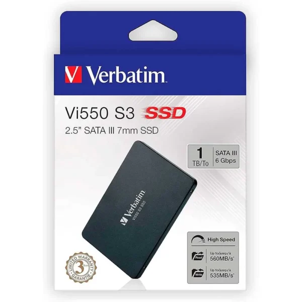DISCO SOLIDO SSD 1TB VERBATIM VI550 SATA III 6GBPS 550MB/S SIMIL 960GB