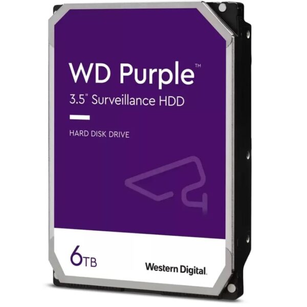 HD Western Digital Interno 6Tb SATA III Purple Surveillance 256Mb 5400 RPM