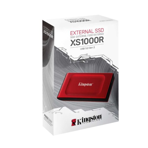 Disco SSD EXTERNO 1TB KINGSTON 1000G XS1000 RED