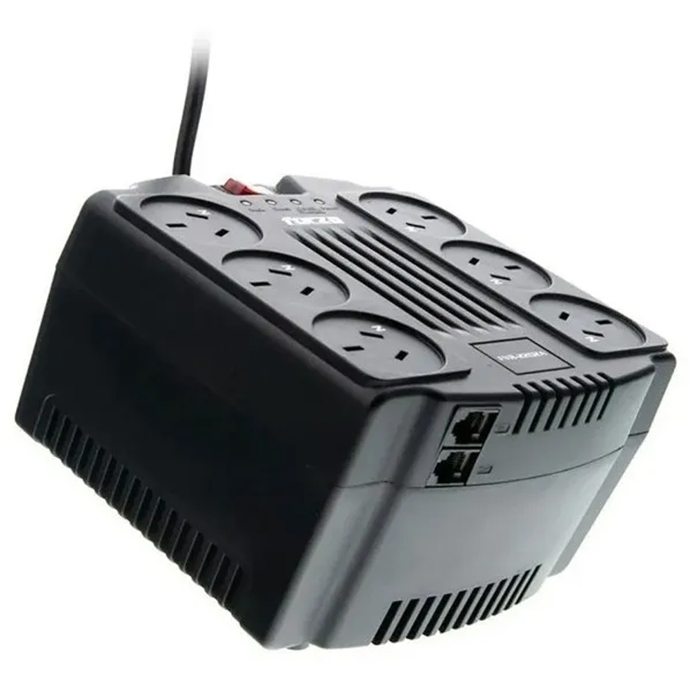 ESTABILIZADOR FORZA FVR-1202A 220V 1200VA/600W 6-IRAM REGULADOR DE VOLTAJE