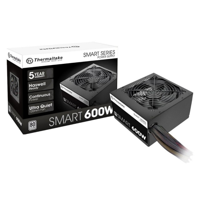 FUENTE THERMALTAKE SMART 600W 80 PLUS WHITE