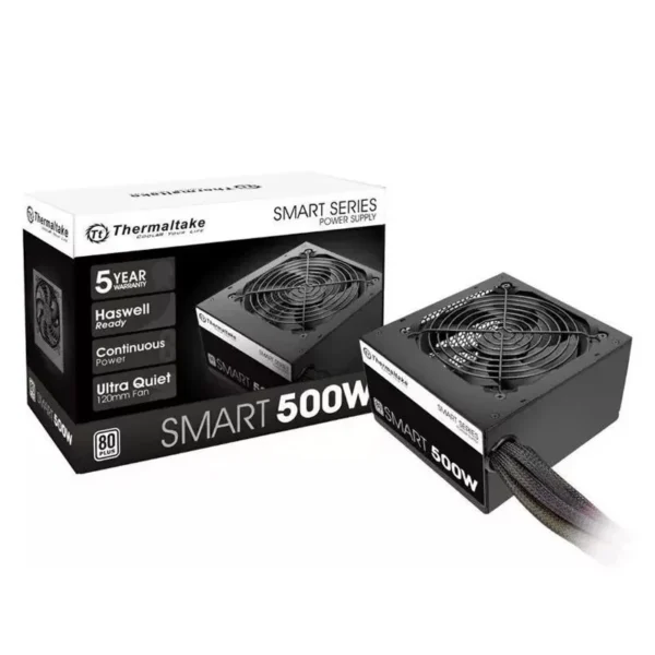 FUENTE THERMALTAKE SMART 500W WHITE 80 PLUS