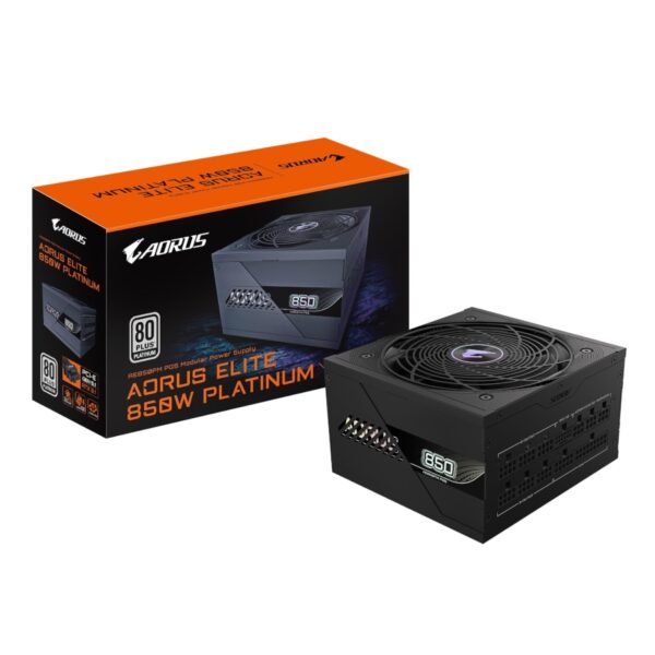 FUENTE GAMER GIGABYTE 850W PG5 AORUS ELITE PLATINUM MODULAR ATX3.1
