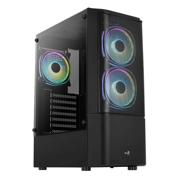 GABINETE AEROCOOL QUANTUM-G-BK-V3 MID TOWER 3 FANS