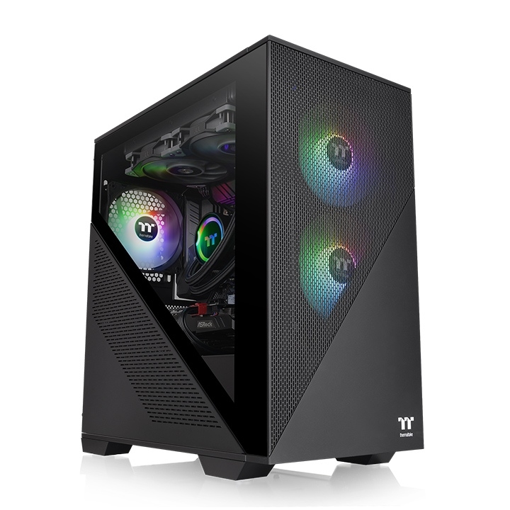 GABINETE TT DIVIDER 170 MICRO-CASE TG FAN X2 ARGB PWM BLACK